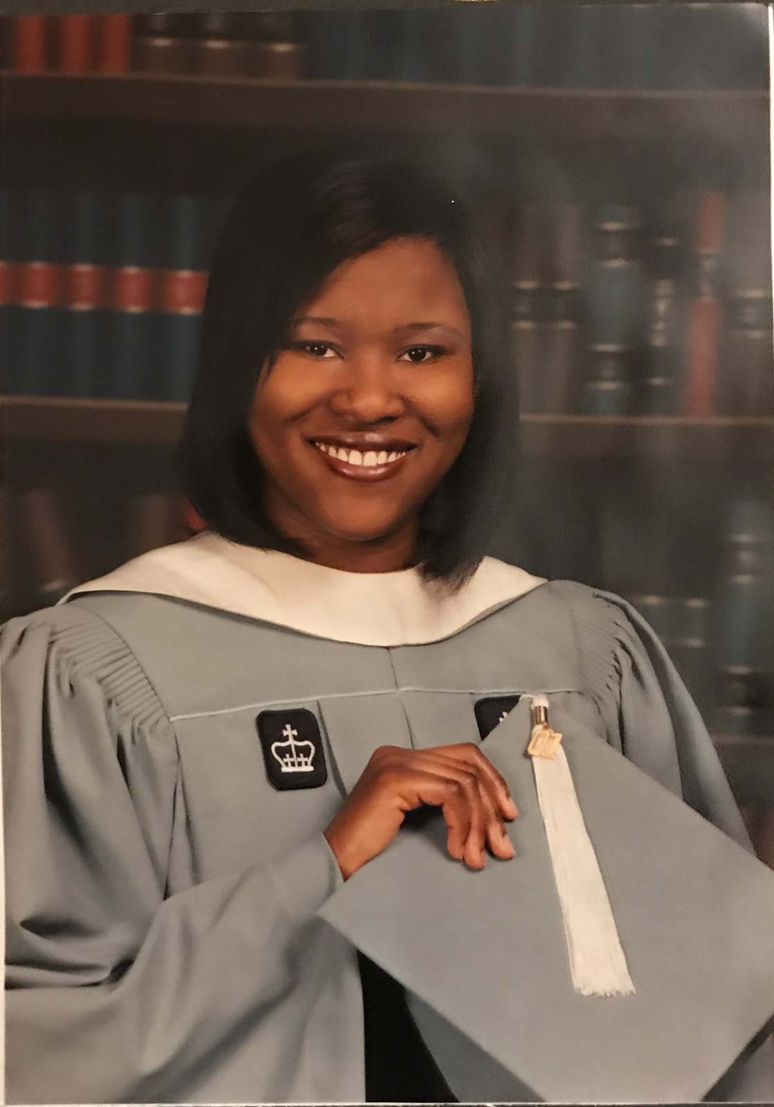 Shannon Harris ’01in graduation gown